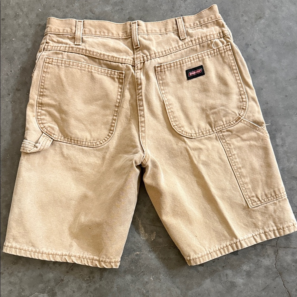 Dickies Men's Beige Cargo Shorts - 32